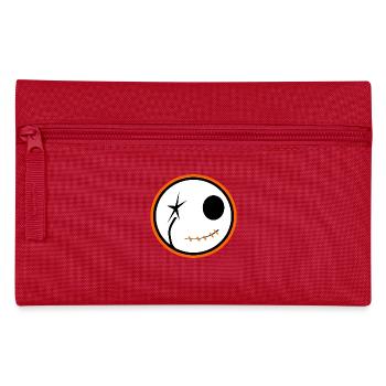 Halloween Totenschädel - Federtasche - Rot - Vorne