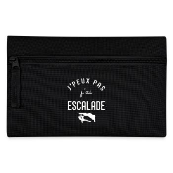 escalade un rocher Je peux pas j'ai escalade - Trousse - noir - Devant