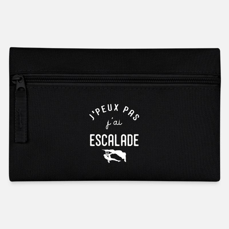 escalade un rocher Je peux pas j'ai escalade - Trousse - noir