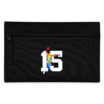 NUMMER 15 BASKETBALL 15. GEBURTSTAG - Federtasche - Schwarz - Vorne