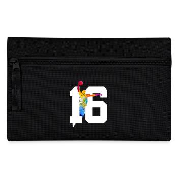 NUMÉRO 16 : 16E ANNIVERSAIRE DE BASKET-BALL - Trousse - noir - Devant