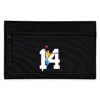 NUMBER 14 BASKETBALL 14TH BIRTHDAY - Pencil Case - black - Front