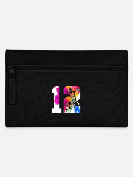12. GEBURTSTAG BASKETBALL NUMMER 12 - Federtasche - Schwarz