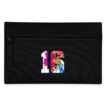16E ANNIVERSAIRE BASKET-BALL NUMÉRO 16 - Trousse - noir - Devant