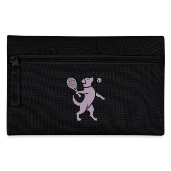 Labrador Hund Tennisball Silhouette - Federtasche - Schwarz - Vorne