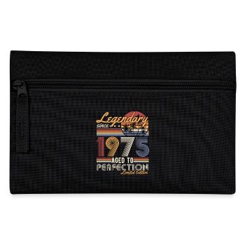 1975 Vintage Born Vintage Birthday Gift - Pencil Case - black - Front