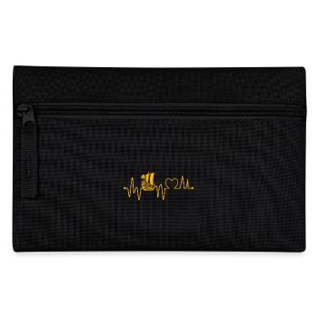 Wikingerschiff Herzschlag - Federtasche - Schwarz - Vorne