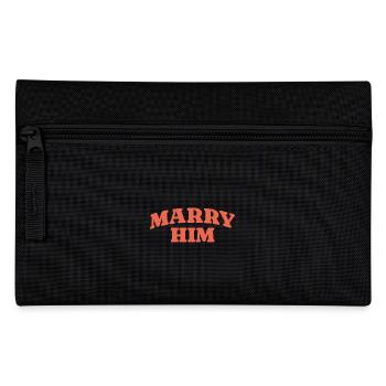 Heirate ihn Retro Statement - Federtasche - Schwarz - Vorne
