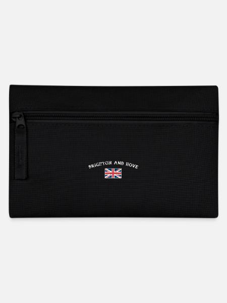 Brighton And Hove UK Vintage Britische Flagge - Federtasche - Schwarz