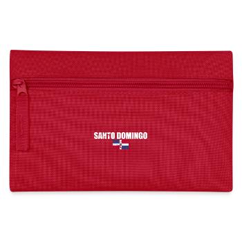 Drapeau vintage de Santo Domingo Dom Rep - Trousse - rouge - Devant