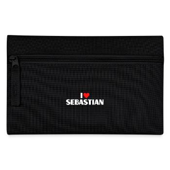 J’aime Sebastian Red Heart Love Fan Gift - Trousse - noir - Devant
