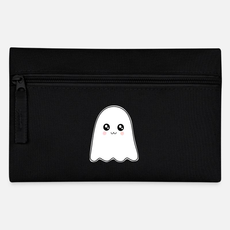 Halloween T-shirt Gespenst spooky cute Shirt - Federtasche - Schwarz