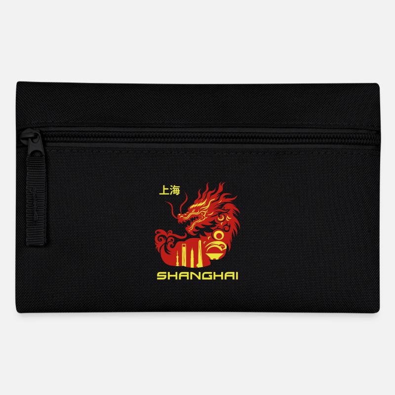 SHANGHAI - Pencil Case - black