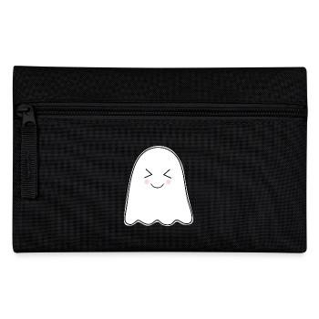 Halloween 2025 T-shirt Gespenst spooky cute Shirt  - Federtasche - Schwarz - Vorne