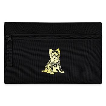 Yorkshire Terrier Hund Silhouette - Federtasche - Schwarz - Vorne