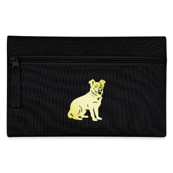 Silhouette de chien corgi - Trousse - noir - Devant