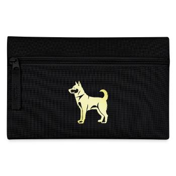 Husky Hund Silhouette - Federtasche - Schwarz - Vorne