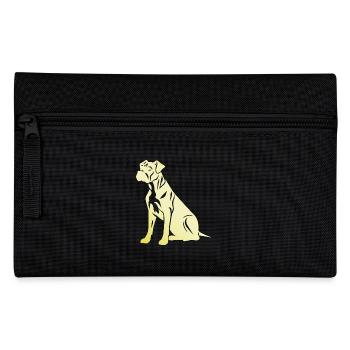 Boxer Hund Silhouette - Federtasche - Schwarz - Vorne