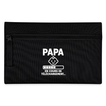 Bientôt Papa Cadeau annonce grossesse - Trousse - noir - Devant