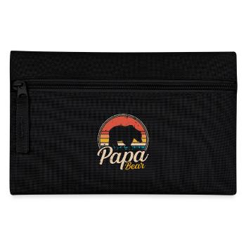 Papa Bear Retro - Pencil Case - black - Front