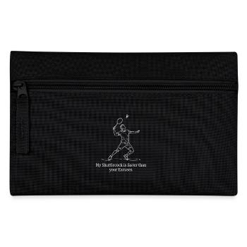 Faster than Excuses - Pencil Case - black - Front