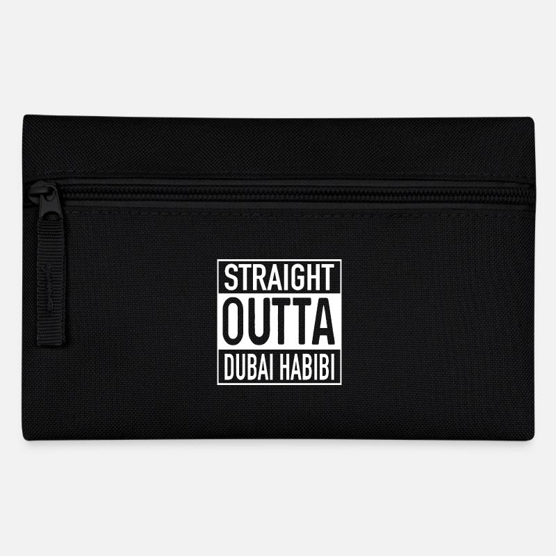 Tout droit OUTTA HABIBI DUBAI - Trousse - noir
