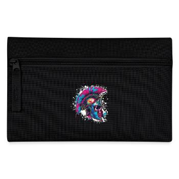 Spartaner Totenkopf Gladiator - Federtasche - Schwarz - Vorne