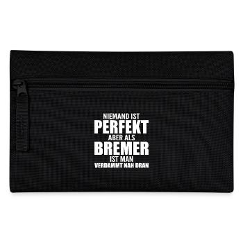 Bremen Bremerhaven Bremer Geschenk - Federtasche - Schwarz - Vorne