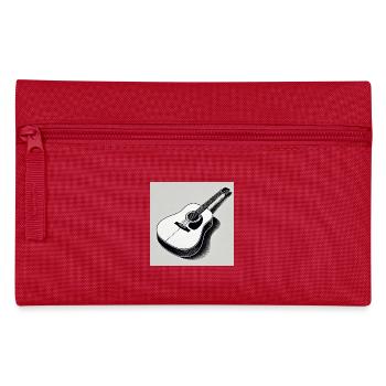 Guitare - Vintage - Country - Band - Liberté - Trousse - rouge - Devant
