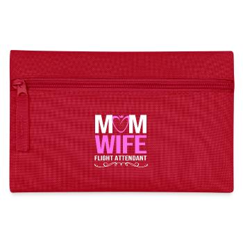 Stewardess Flugbegleiter - Federtasche - Rot - Vorne