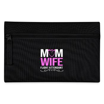 Stewardess Flight Attendant - Pencil Case - black - Front