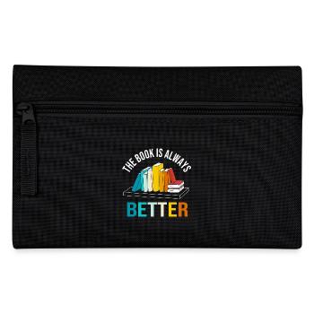 Bookworm Library Bookworm Book Reading - Pencil Case - black - Front