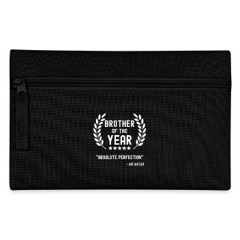 Bester Bruder Lustiger Spruch Geschenk Schwester - Federtasche - Schwarz - Vorne