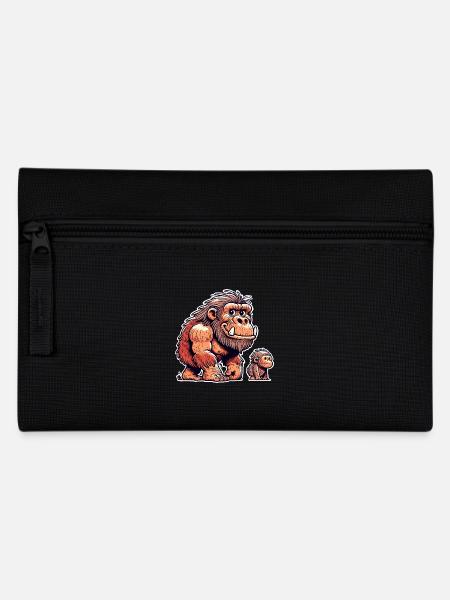 Neandertaler - Federtasche - Schwarz