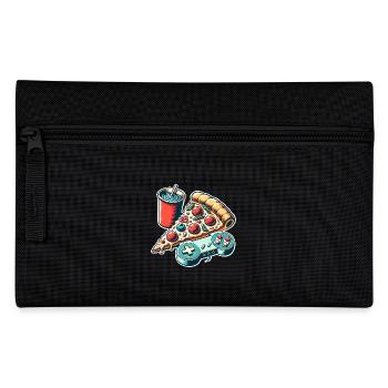 Pizza Gaming Gamer - Pencil Case - black - Front