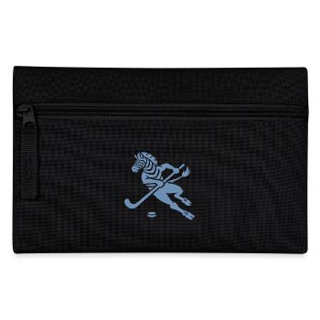 Minimalistisches Zebra Eishockey Silhouette - Pencil Case - black - Front