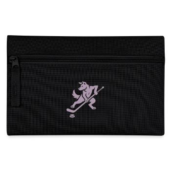 Husky Silhouette Hockey sur glace Design minimaliste - Trousse - noir - Devant