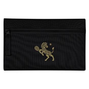 Zebra Tennis Silhouette Minimalistisches Design - Federtasche - Schwarz - Vorne