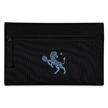 Zebra Tennis Silhouette Minimalistisches Design - Federtasche - Schwarz - Vorne