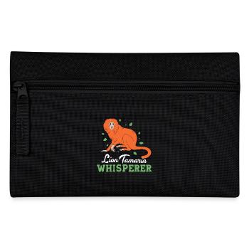 Tamarin Monkey Monkey Monkey Monkey Face - Pencil Case - black - Front