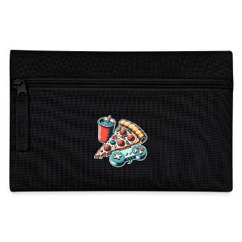 Pizza Gaming Gamer - Pencil Case - black - Front