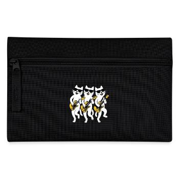 Katze Elektrische Gitarre Sonnenbrille Gitarrist - Federtasche - Schwarz - Vorne