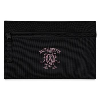 Enterrement de vie de jeune fille - Est. 2025 - Entrez votre nom - Trousse - noir - Devant