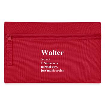 Walter Définition Cool Nom Dire Cadeau - Trousse - rouge - Devant