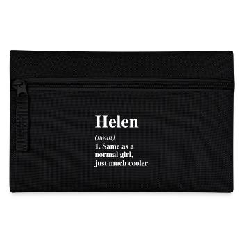 Helen Definition Cool Name Saying Gift - Pencil Case - black - Front