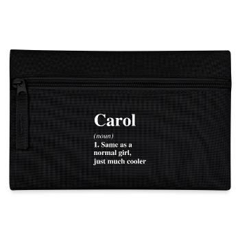 Carol Definition Cool Name Saying Gift - Pencil Case - black - Front