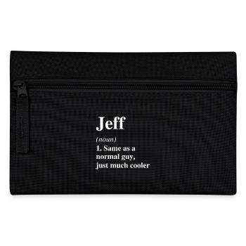 Jeff Définition Cool Nom Dire Cadeau - Trousse - noir - Devant