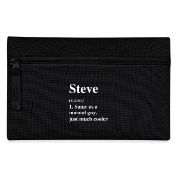 Steve Définition Cool Nom Dire Cadeau - Trousse - noir - Devant