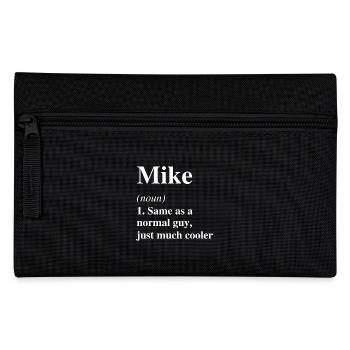 Mike Définition Cool Nom Dire Cadeau - Trousse - noir - Devant