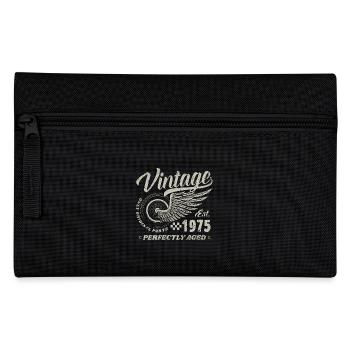 50e anniversaire 50 ans Né 1975 Homme Femme - Trousse - noir - Devant